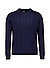 Pullover, Baumwolle, navy strukturiert - navy