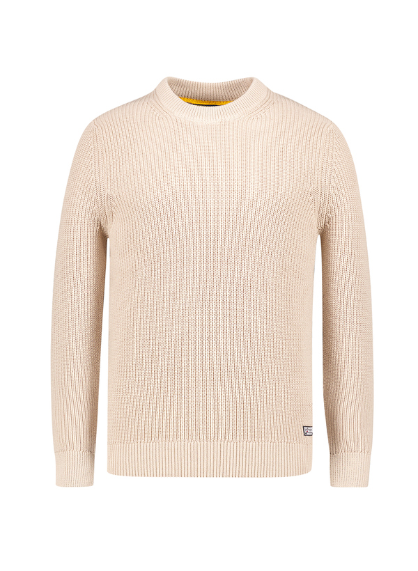 Pullover, Baumwolle, sand strukturiert