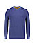 Pullover, Baumwolle, blau strukturiert - blau