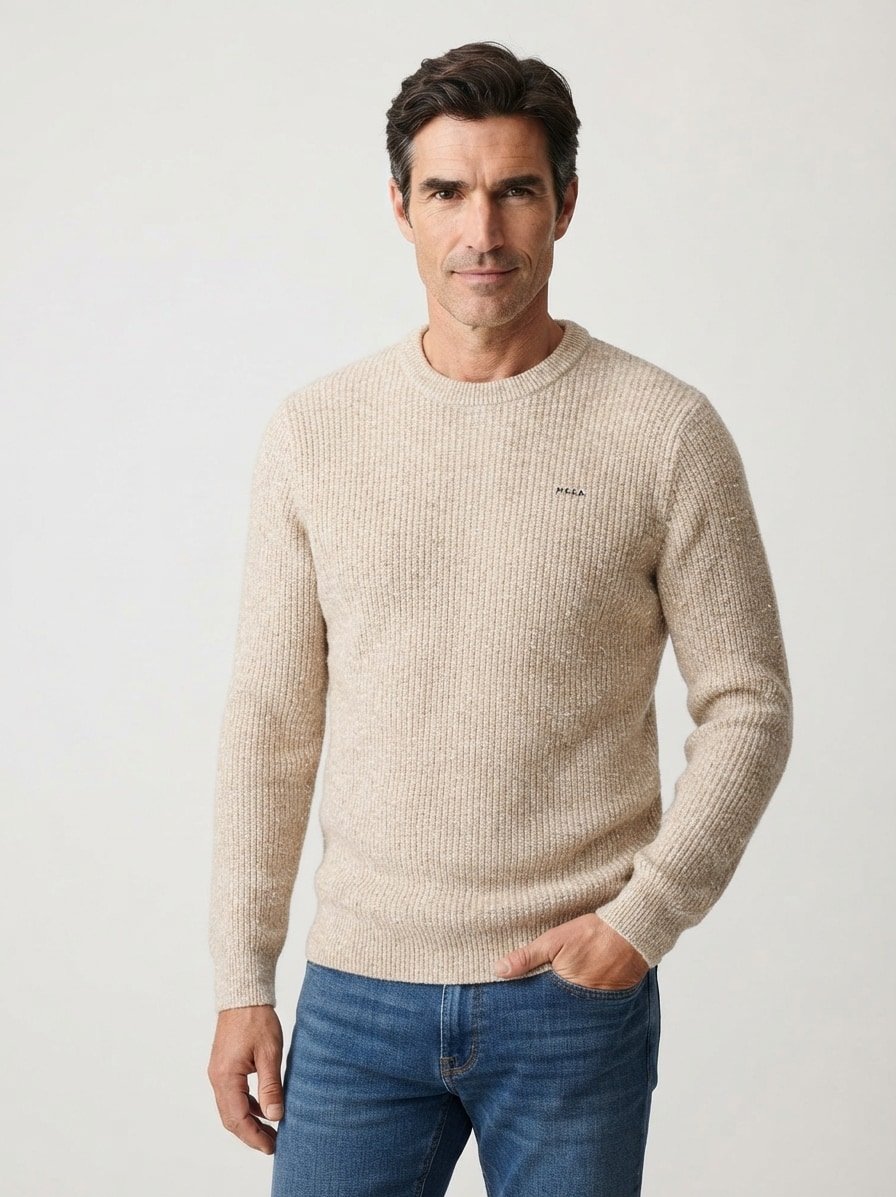 Pullover, Baumwoll-Mischung, sand melange