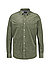 Hemd, Regular Fit, Stretch Cord, Button-Down, Brusttasche, grün - grün