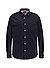 Hemd, Regular Fit, Stretch Cord, Button-Down, Brusttasche, navy - navy