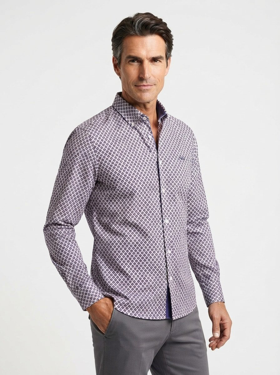 Hemd, Baumwoll-Stretch, Button-Down, sand