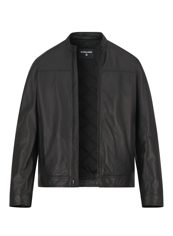 Lederjacke Jace, Lammnappa, schwarz