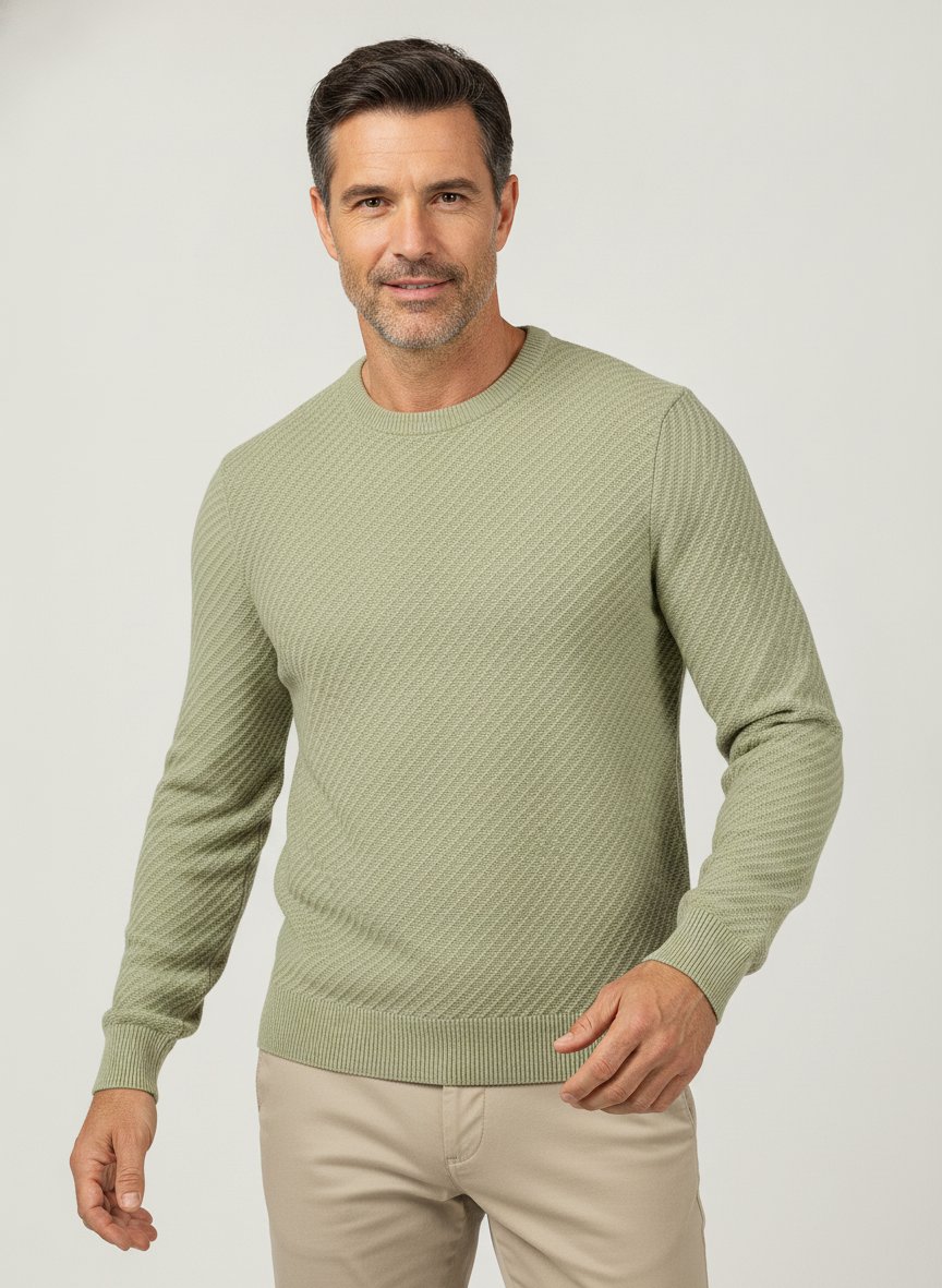 Pullover Lofranco, Baumwolle, hellgrün