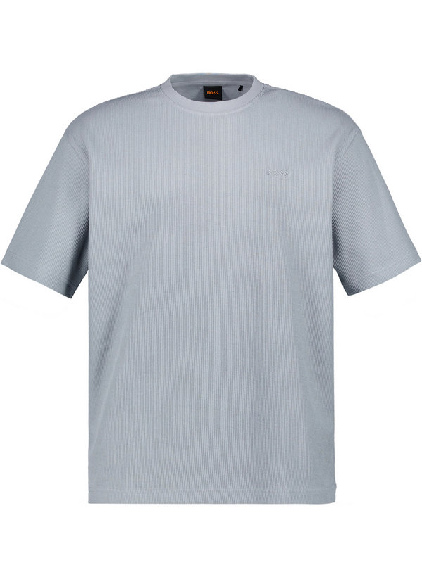 T-Shirt, Strick, hellgrau