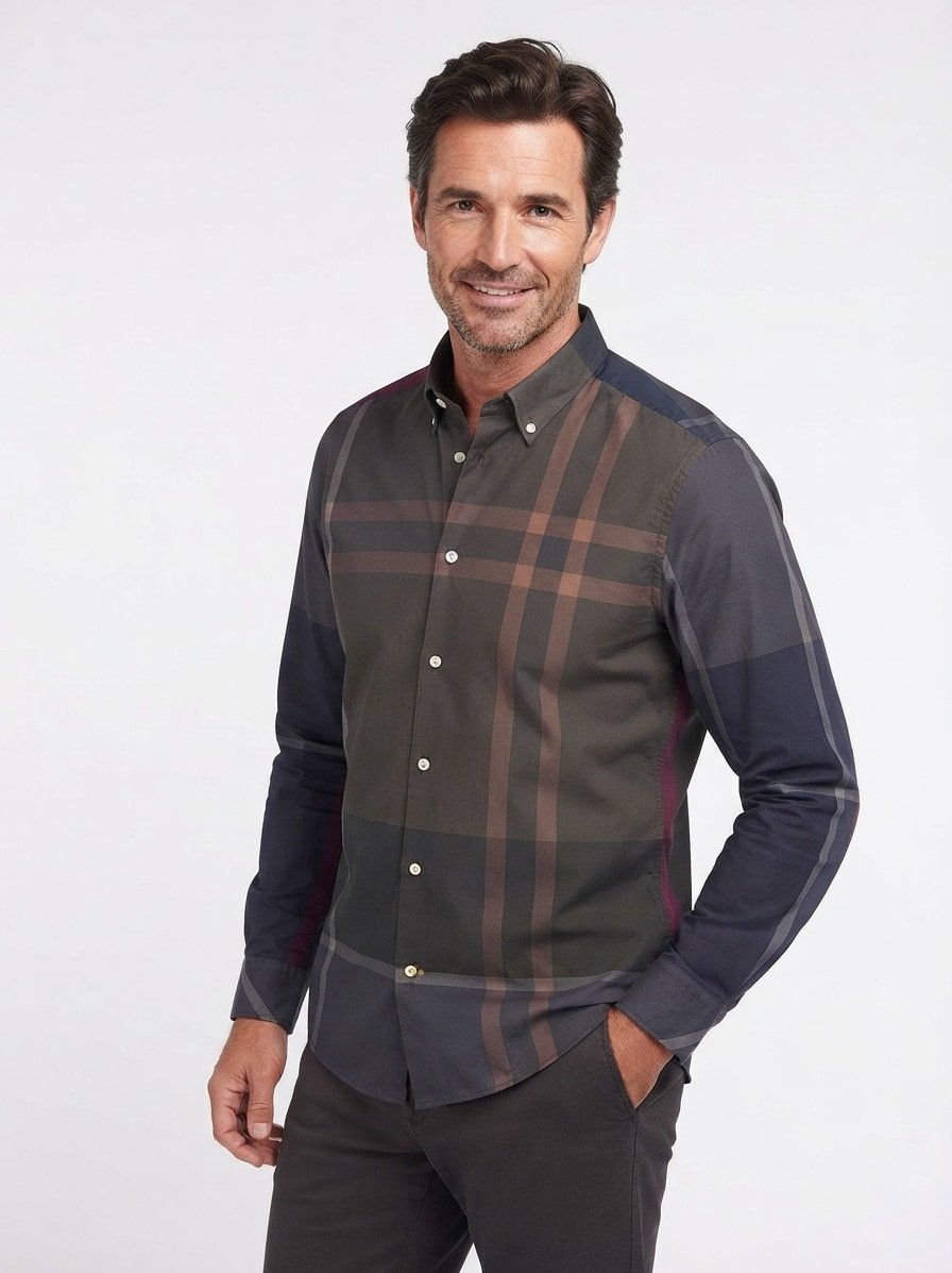 Hemd Dunoon, Tailored, Baumwolle, Dutton-Down, multicolor kariert