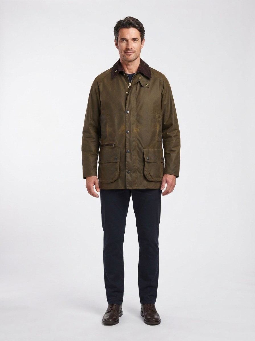 Jacke Classic Beaufort, Baumwolle gewachst, beech
