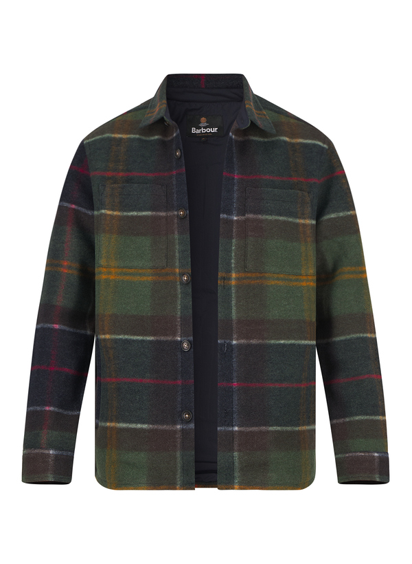 Barbour Herren Overshirt mehrfarbig Wolle