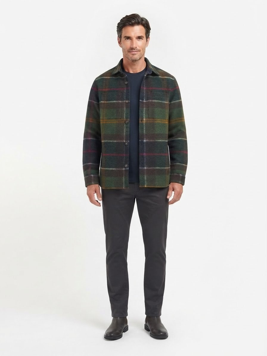Overshirt, Wolle, classic karriert