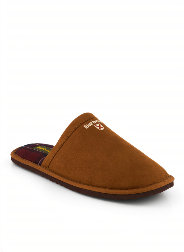 Hauspantoffeln, Textil warmgefüttert, camel