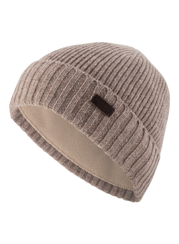 Mütze Carlton, Wolle Fleece gefüttert, heather