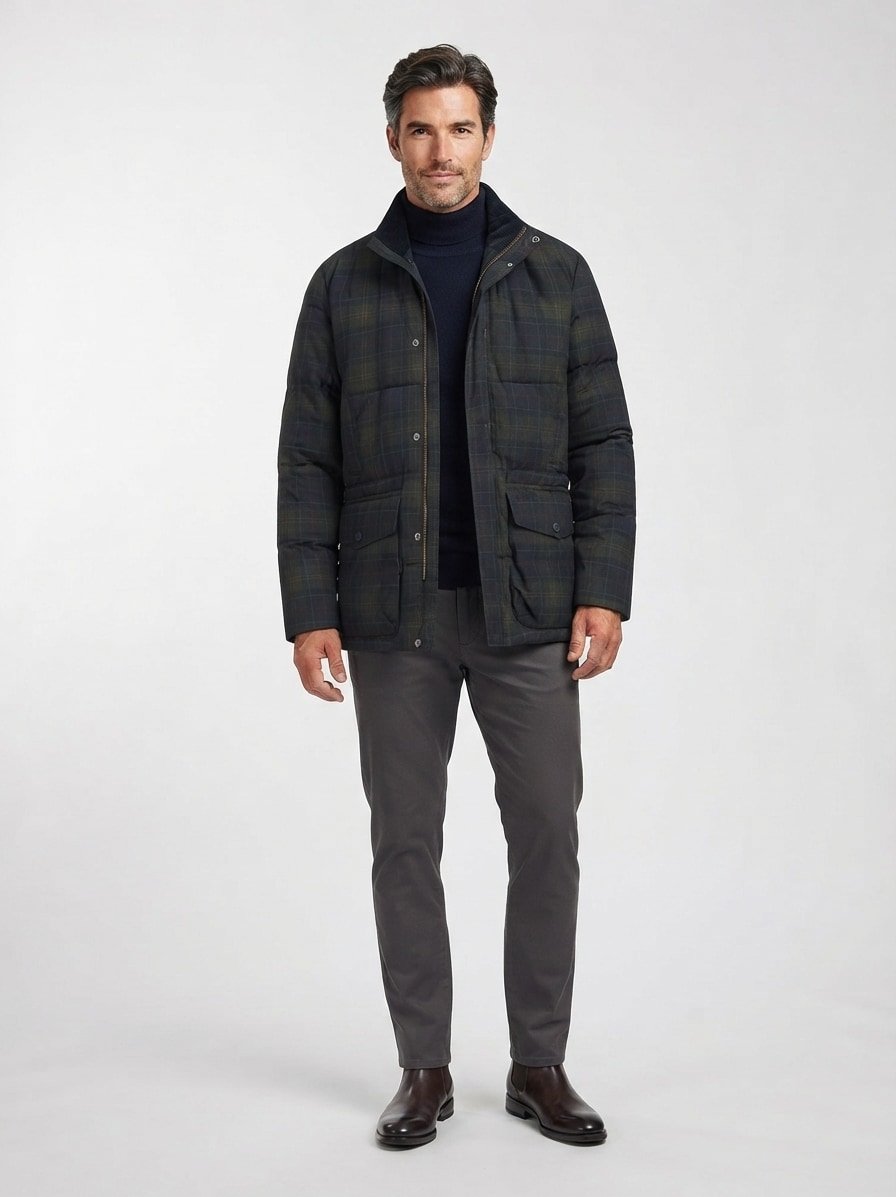 Steppjacke Lonnen Tartar, Mikrofaser wasserabweisend, shadow