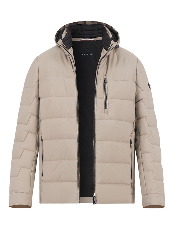 Steppjacke, Mikrofaser wasserabweisend, beige