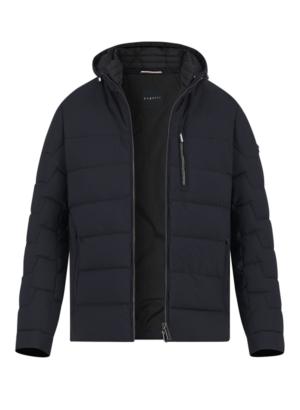 Steppjacke, Mikrofaser wasserabweisend, marine