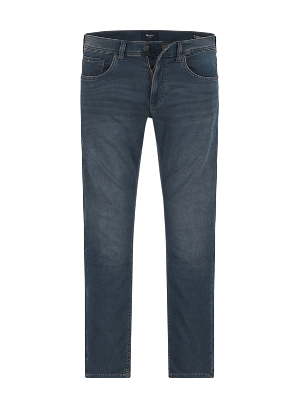 Jeans Track, Slim Fit, Baumwoll-Stretch, graublau