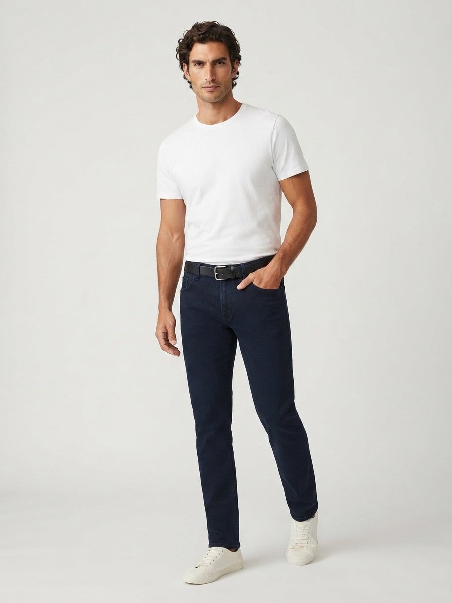 Super Stretch dual FX®, Bill, Modern Fit, Baumwolle T400®, navy