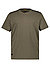 T-Shirt, Baumwolle, dunkelolive - dunkelolive