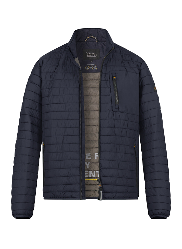 Steppjacke, Mikrofaser wasserabweisend, dunkelblau