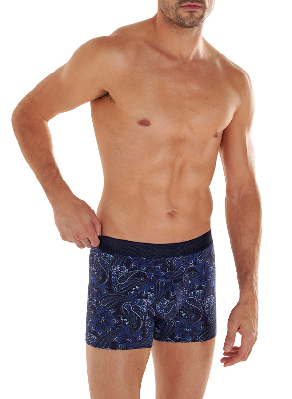 Trunk, Baumwolle-Modal, navy paisley