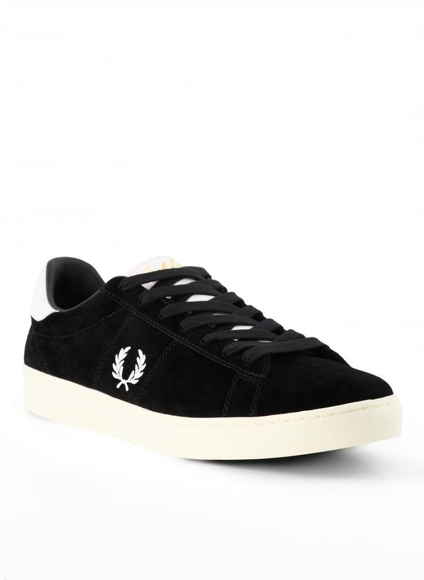 Sneaker, Veloursleder, schwarz