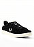 Sneaker, Veloursleder, schwarz - schwarz