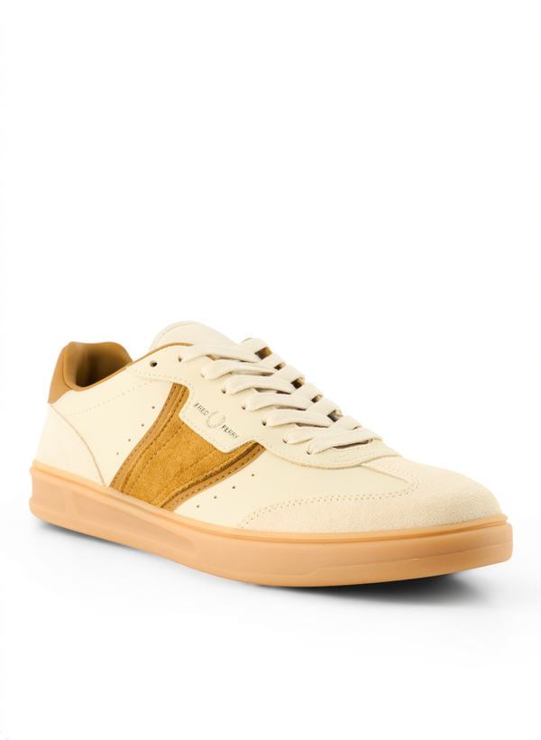 Sneaker, Leder, oatmeal