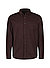 Hemd, Cord, Button-Down, Brusttasche, dunkelblau - dunkelbraun