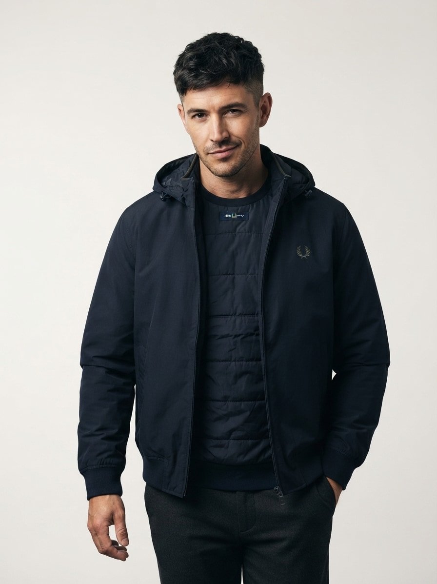 Jacke, Nylon wasserabweisend, black