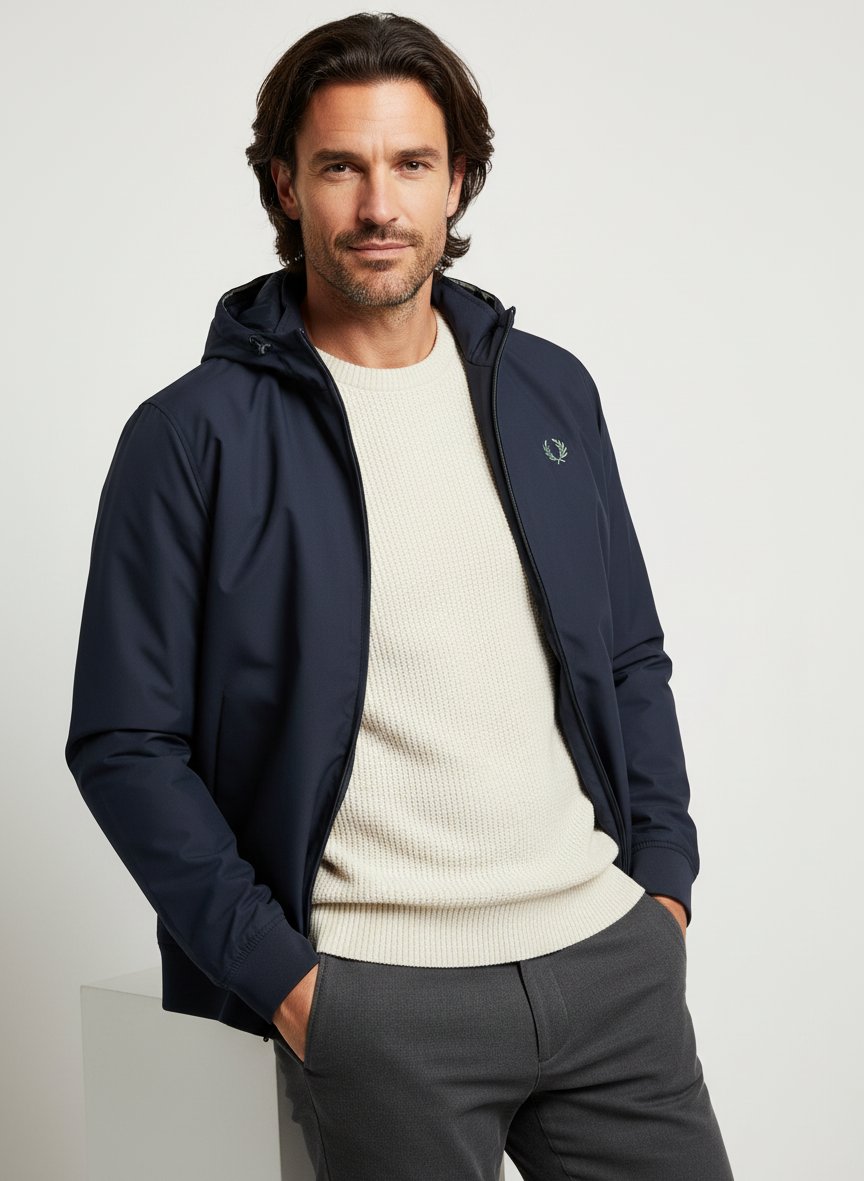 Jacke, Nylon wasserabweisend, dunkelblau