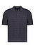 Polo-Shirt, Baumwoll-Strick, navy strukturiert - navy