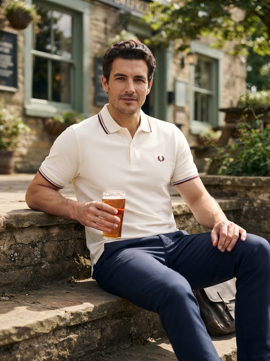 Fred Perry Polo-Shirt FPPPM3600/67C, Produktbild 2