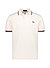 Polo-Shirt, Baumwoll-Piqué, weiß - weiß-blau-brandy