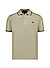 Polo-Shirt, Baumwoll-Piqué, seegras - seegras-ecru-navy