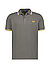 Polo-Shirt, Baumwoll-Piqué, dunkelgrün - dunkelgrün-gelb-ecru