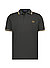 Polo-Shirt, Baumwoll-Piqué, dunkelgrün - dunkelgrün-karamell