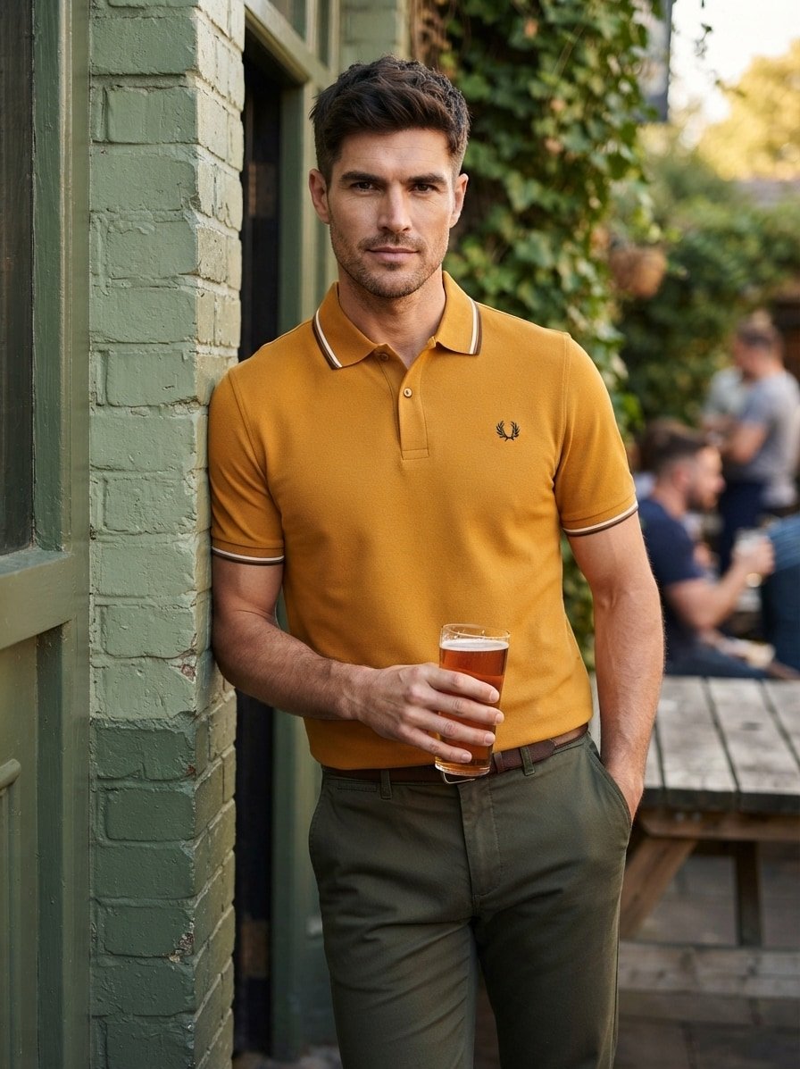 Fred Perry Polo-Shirt FPPPM3600/80C, Produktbild 2
