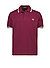 Polo-Shirt, Baumwoll-Piqué, dunkelrot - dunkelrot