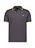 Polo-Shirt, Baumwoll-Piqué, dunkelgrün - dunkelgrün-gelb