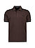 Polo-Shirt, Baumwoll-Piqué, dunkelbraun - dunkelbraun-schwarz