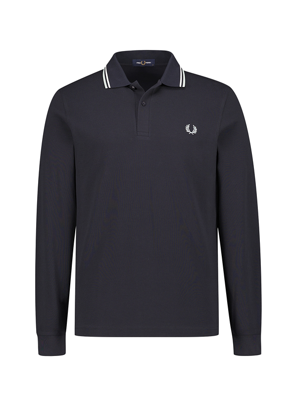 Fred Perry Herren Polo-Shirt blau Baumwoll-Piqué