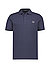 Polo-Shirt, Baumwoll-Piqué, nachtblau - nachtblau-grün