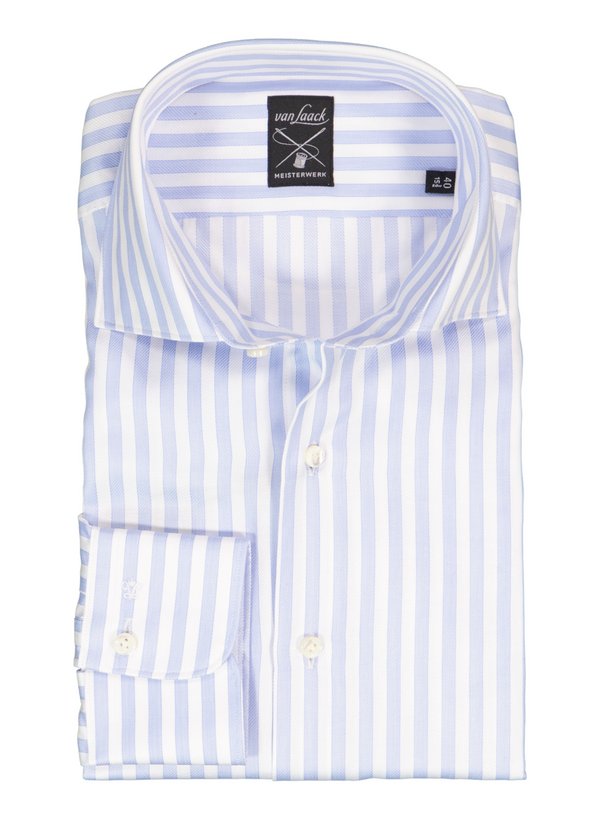 Hemd, vl-Mivara-TF, Tailor, Twill, Kent, blau gestreift