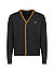 Cardigan, Wolle-Baumwolle, schwarz - schwarz