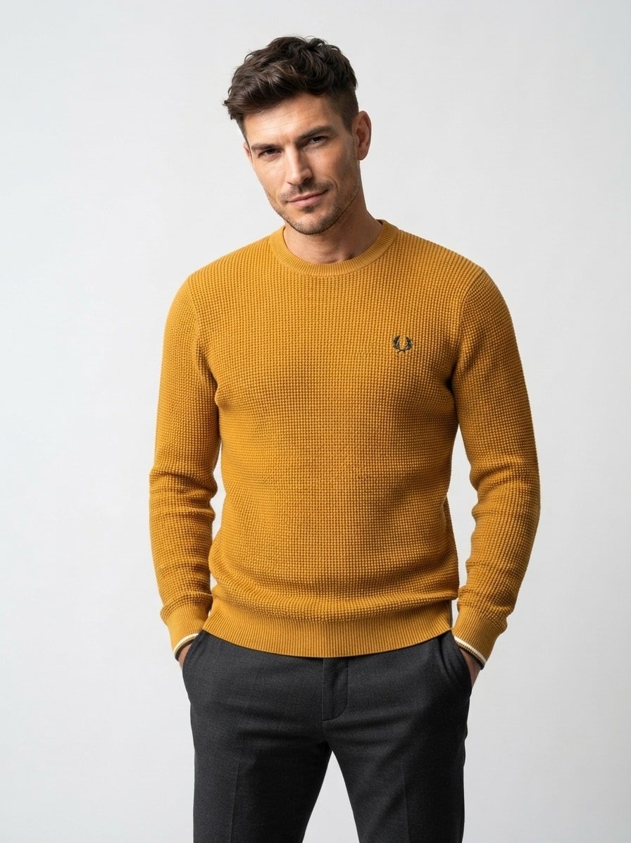 Pullover, Baumwolle, braun