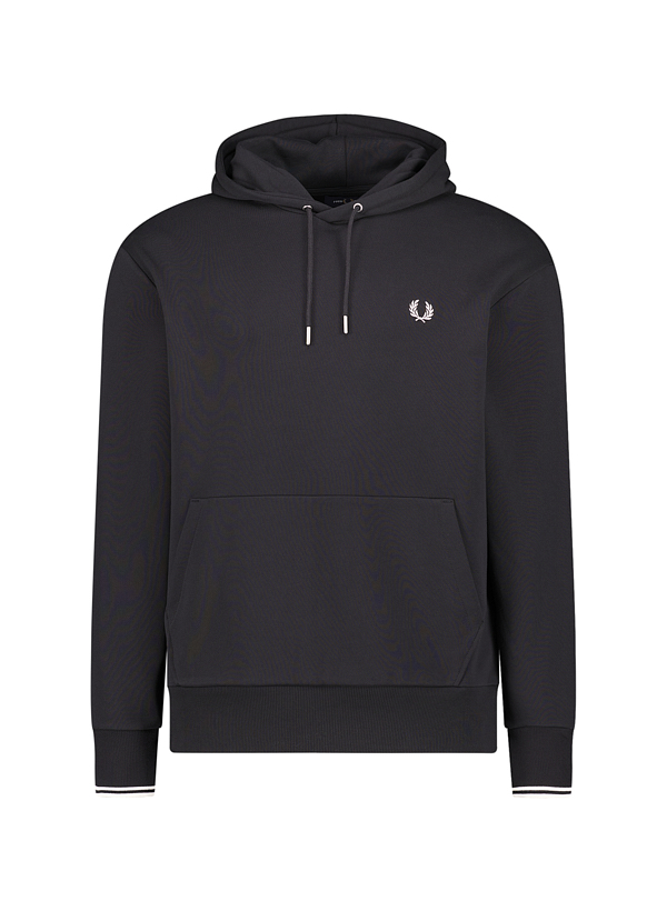Hoodie, Baumwolle, schwarz