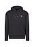 Hoodie, Baumwolle, schwarz - schwarz