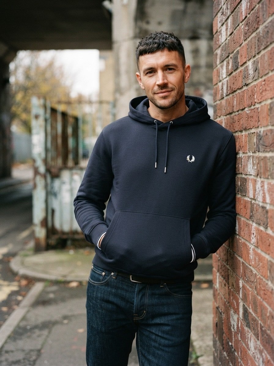 Fred Perry Hoodie M3492/608, Produktbild 2