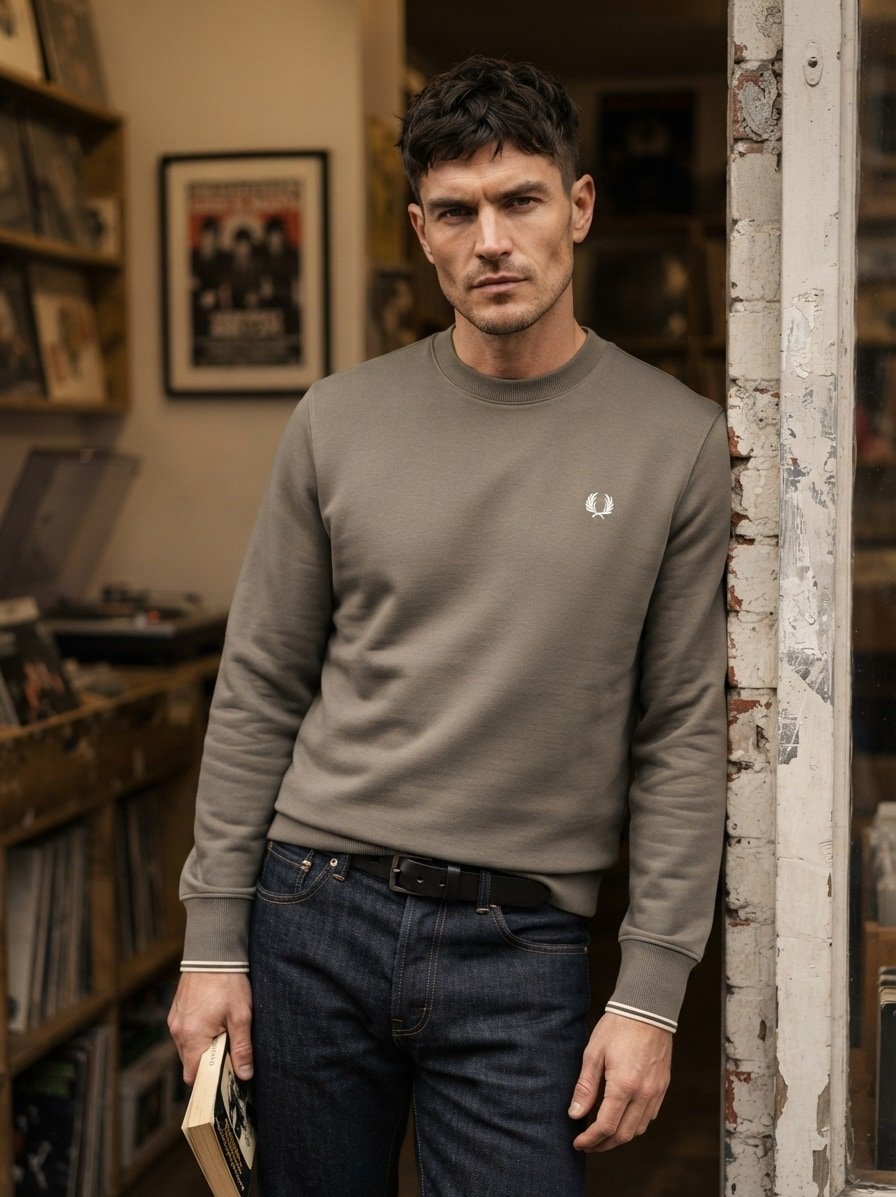Fred Perry Sweatshirt M7535/U98, Produktbild 2