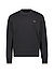 Sweatshirt, Baumwolle, black - black